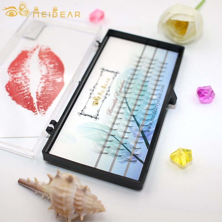 Distributor supply own brand premade fans volume eyelash extension thickness 0.05 0.10 0.15mm